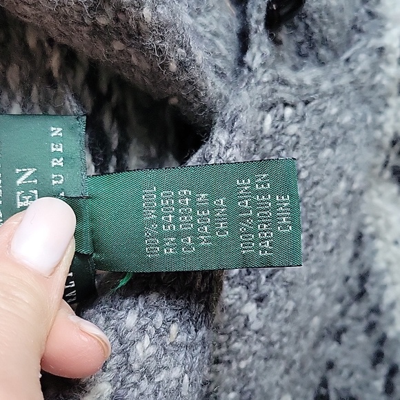 Ralph Lauren Hand Woven Cardigan Wool Sweater - Picture 7 of 8